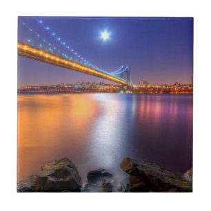 Azulejo Crepúsculo, George Washington BridgePalisades, NJ