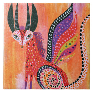 Azulejo Criatura Mitológica Alada Alebrije