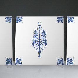 Azulejo Criaturas azules de lujo holandesas de primer nive