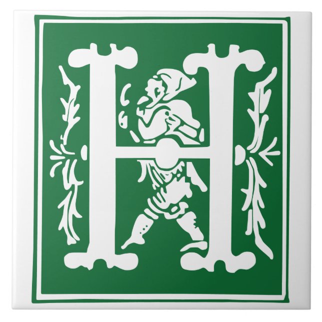 Azulejo Criaturas míticas del siglo XVI Capital decorativa (Frente)