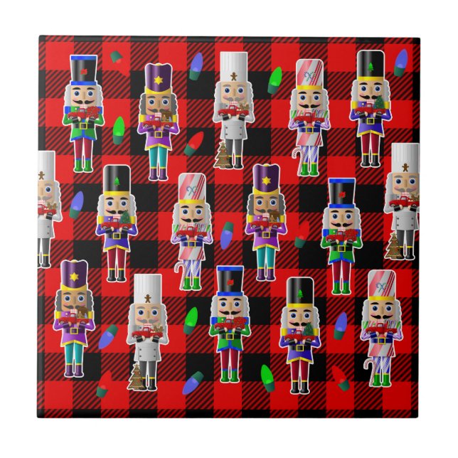 Azulejo Crichales de nueces con pequeños Navidades de cami (Frente)