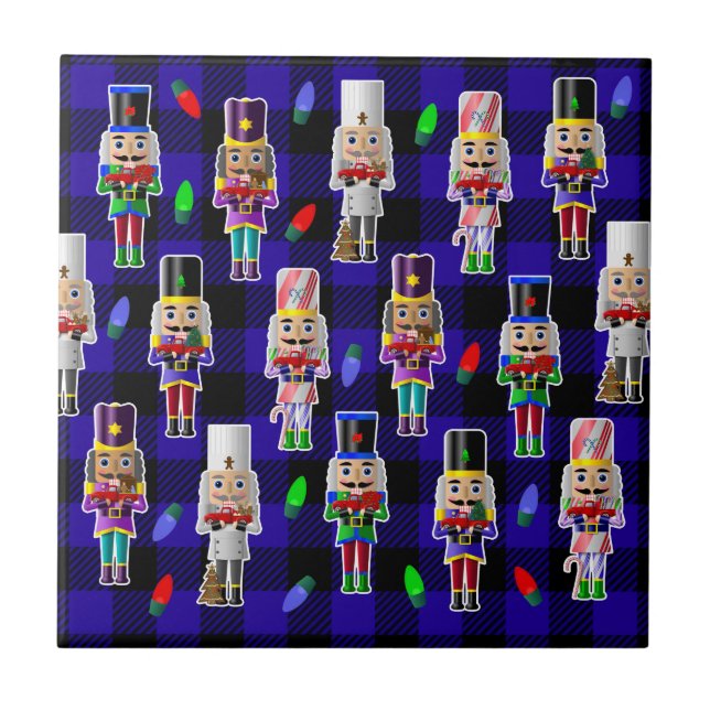 Azulejo Crichales de nueces con pequeños Navidades de cami (Frente)