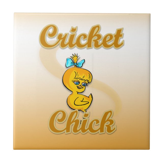 Azulejo Cricket Chick (Frente)