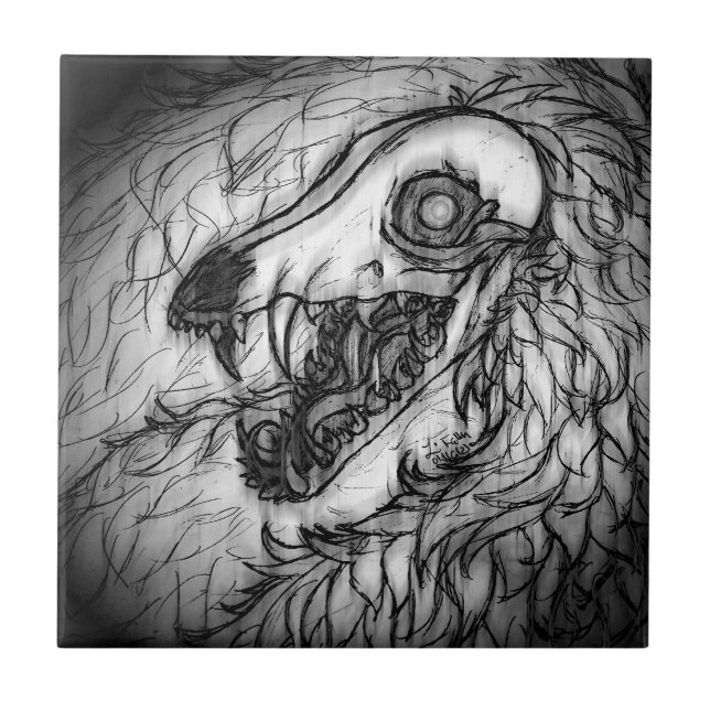 Azulejo Críptido: Boceto de Snow Wasset  (Frente)