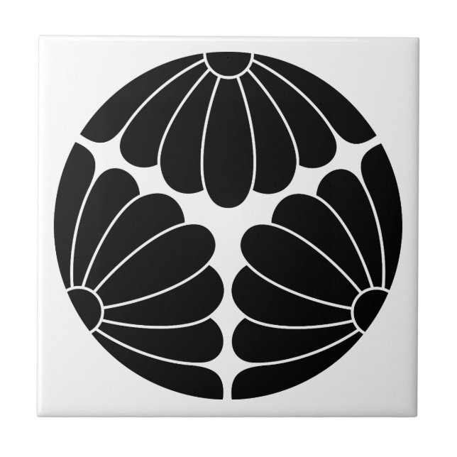 Azulejo Crisantemo amenazado (Frente)