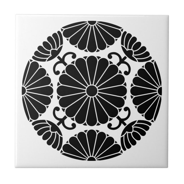 Azulejo crisantemo Kan-in (Frente)