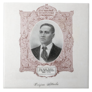 Azulejo Crispus Attucks: Mártir de la Revolución Americana