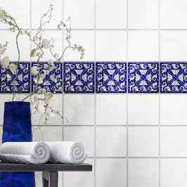 Azulejo Cristal azul y perla de arte mosaico en mosaico ro