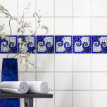 Azulejo Cristal azul y perla de arte mosaico en mosaico ro<br><div class="desc">Cristal azul y perla de arte mosaico en mosaico roto en Grecia</div>