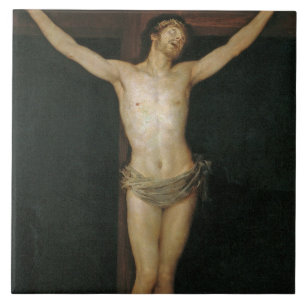 Azulejo Cristo crucificado (Jesús en la cruz) (de Goya)