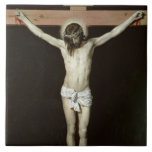 Azulejo Cristo en la cruz, c.1630<br><div class="desc">Número de colección de la imagen:  XJL44945 Cristo en la cruz,  c.1630 (aceite en lona). Velázquez,  1599-1660) aceites de Diego Rodriguez de Silva y (en lona. Prado,  Madrid,  España.  17mo</div>
