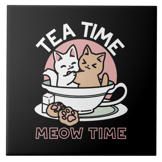 Azulejo Cristóbal arrollador en una copa - Tiempo de té ad (Frente)