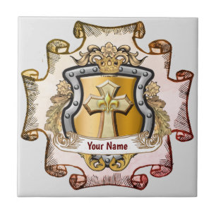 Azulejo Cristos Cross Shield Apname