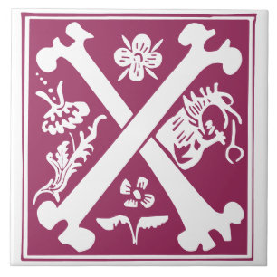 Azulejo Críticas Míticas del Siglo XVI Capital Decorativo 