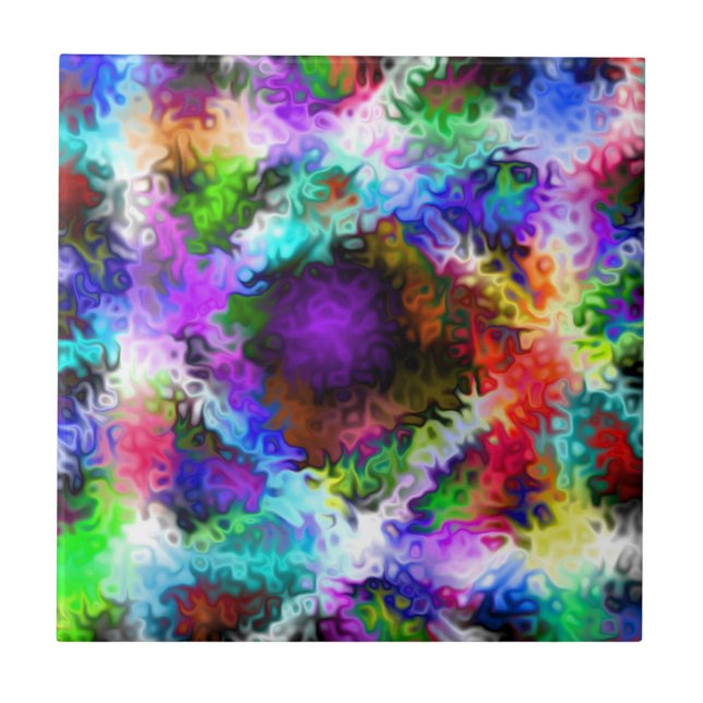 Azulejo Cromado rápido iridiscente cinco (Frente)