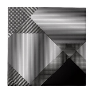 Azulejo Crosshatch Op Art