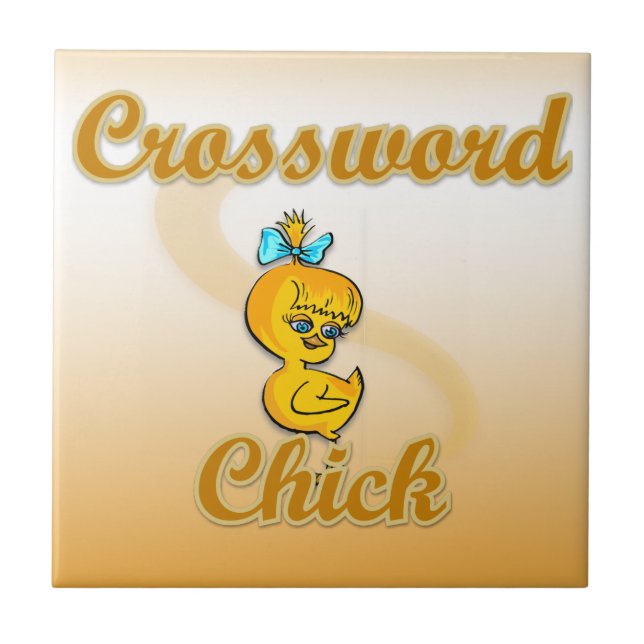 Azulejo Crossword Chick (Frente)