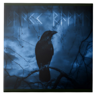 Azulejo Crow negro con estilo de Gótico oscuro