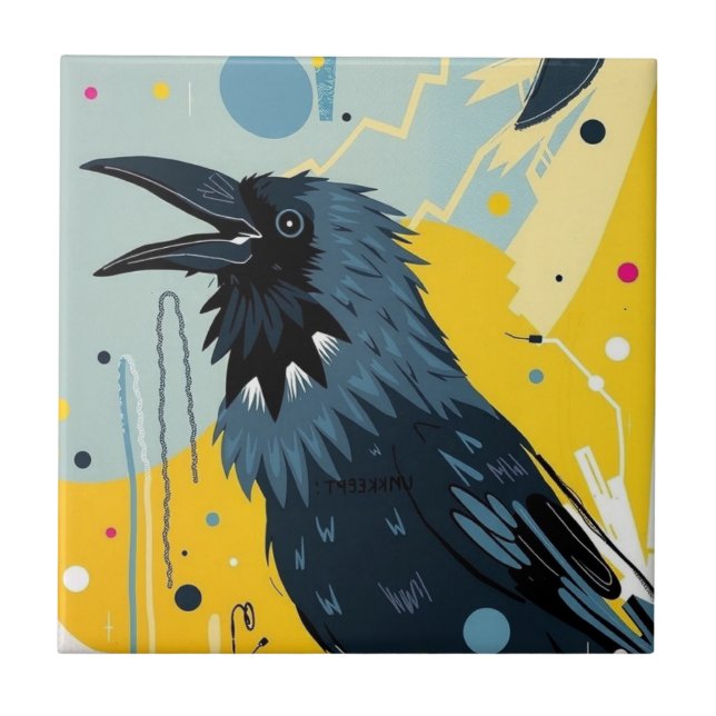 Azulejo Crow sin kempt (espejo B) (Frente)