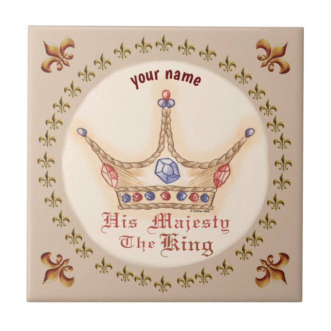 Azulejo Crown Su Majestad el Rey (Frente)