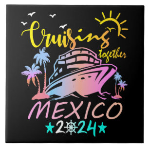 Azulejo Crucero familiar en México