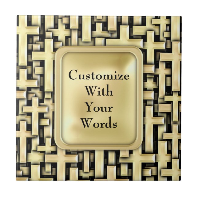 Azulejo Cruces de oro (Frente)