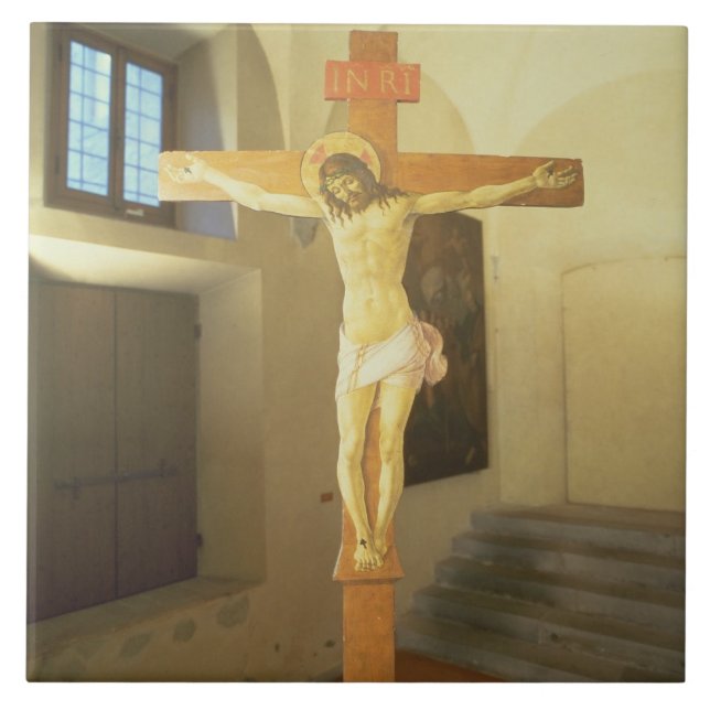 Azulejo Crucifijo (tempera en la madera) (Frente)