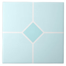 Cruz cuadrada azul pálido y blanco