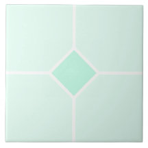 Cruz cuadrada blanca verde claro