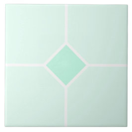 Azulejo Cruz cuadrada blanca verde claro