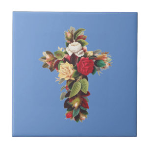 Azulejo Cruz de Rosas El Símbolo de la Rosa Cruz Rosacruz