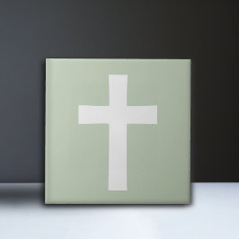 Azulejo Cruzar en verde