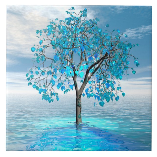 Azulejo Crystal Blue Tree (Frente)