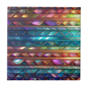 Azulejo Crystal Stripes Aglow