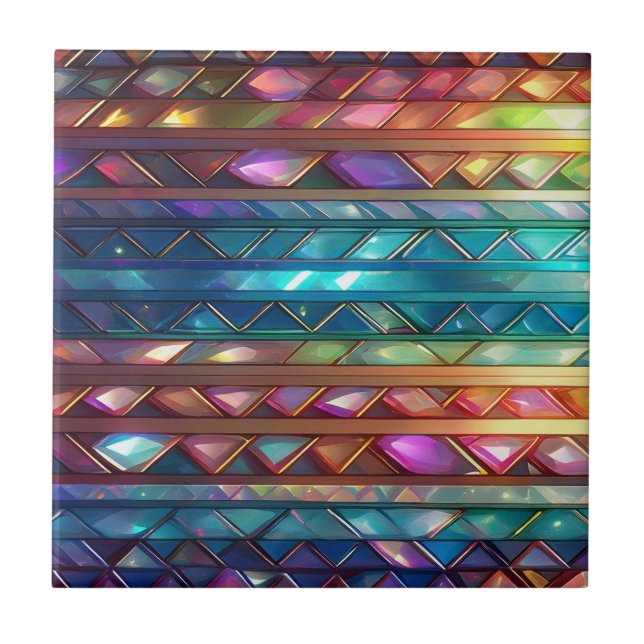 Azulejo Crystal Stripes Aglow (Frente)