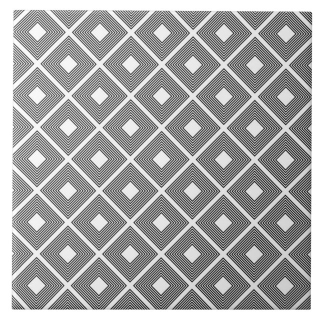 Azulejo Cuadrados anidados Tile Cerámico (Frente)