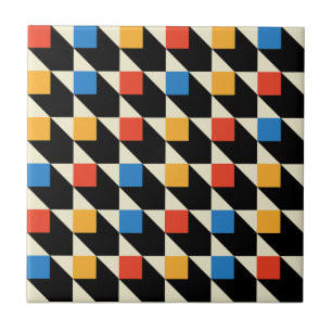 Azulejo Cuadrados Coloridos Tile Decorativo