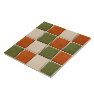 Azulejo Cuadrados de mosaico retro