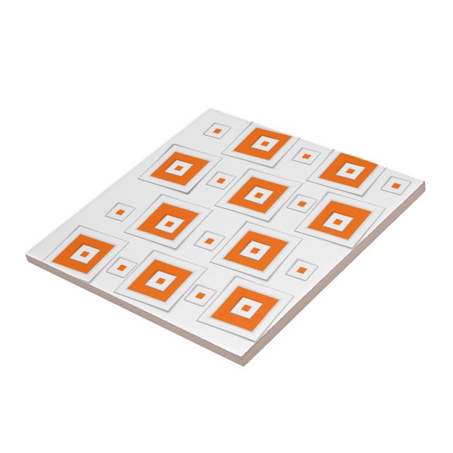 Azulejo Cuadrados de Naranja de mosaico cerámico (Lado)