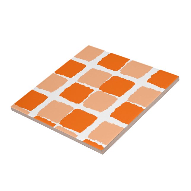 Azulejo Cuadrados de Naranja de mosaico cerámico (Lado)