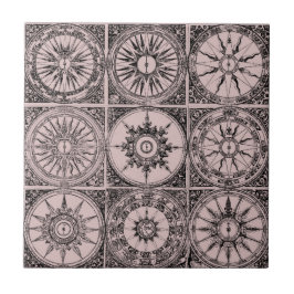 Azulejo Cuadro de cerámicas de Rosa vitivinícola antiguas
