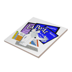 AZULEJO CUADRO PERIÓDICO DEL LABORATORIO DE LA CIENTÍFICA