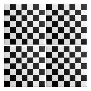 Azulejo Cuadros blancos y negros