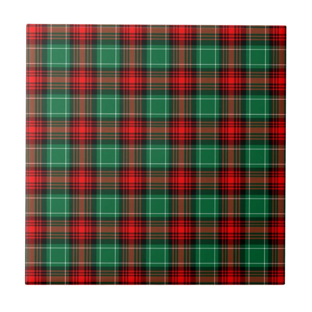 Azulejo Cuadros Navideños Rojo Verde (Frente)