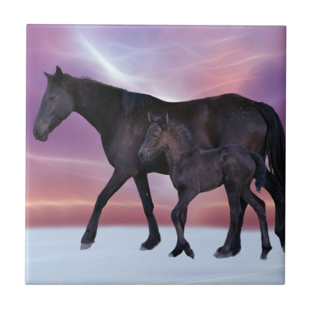 Azulejo Cuando llega el invierno (Frente)