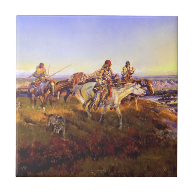 Azulejo "Cuando los blancos se vuelven rojos" por Charles  (Frente)