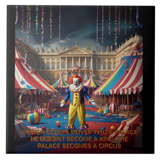 Azulejo Cuando Un Payaso Se Muda A Un Palacio... (Frente)