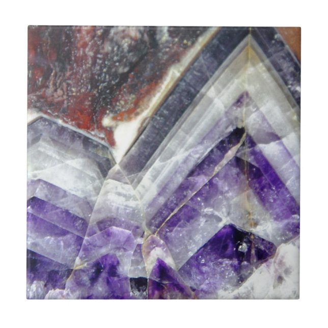 Azulejo Cuarzo Amethyst de la montaña (Frente)