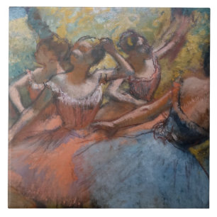Azulejo Cuatro Ballerinas en escena (ballet) (por Edgar De