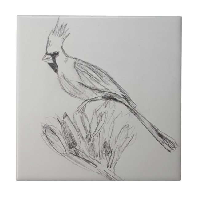 Azulejo Cubierta cerámica cardinal, pequeña (10,8 cm x 10, (Frente)